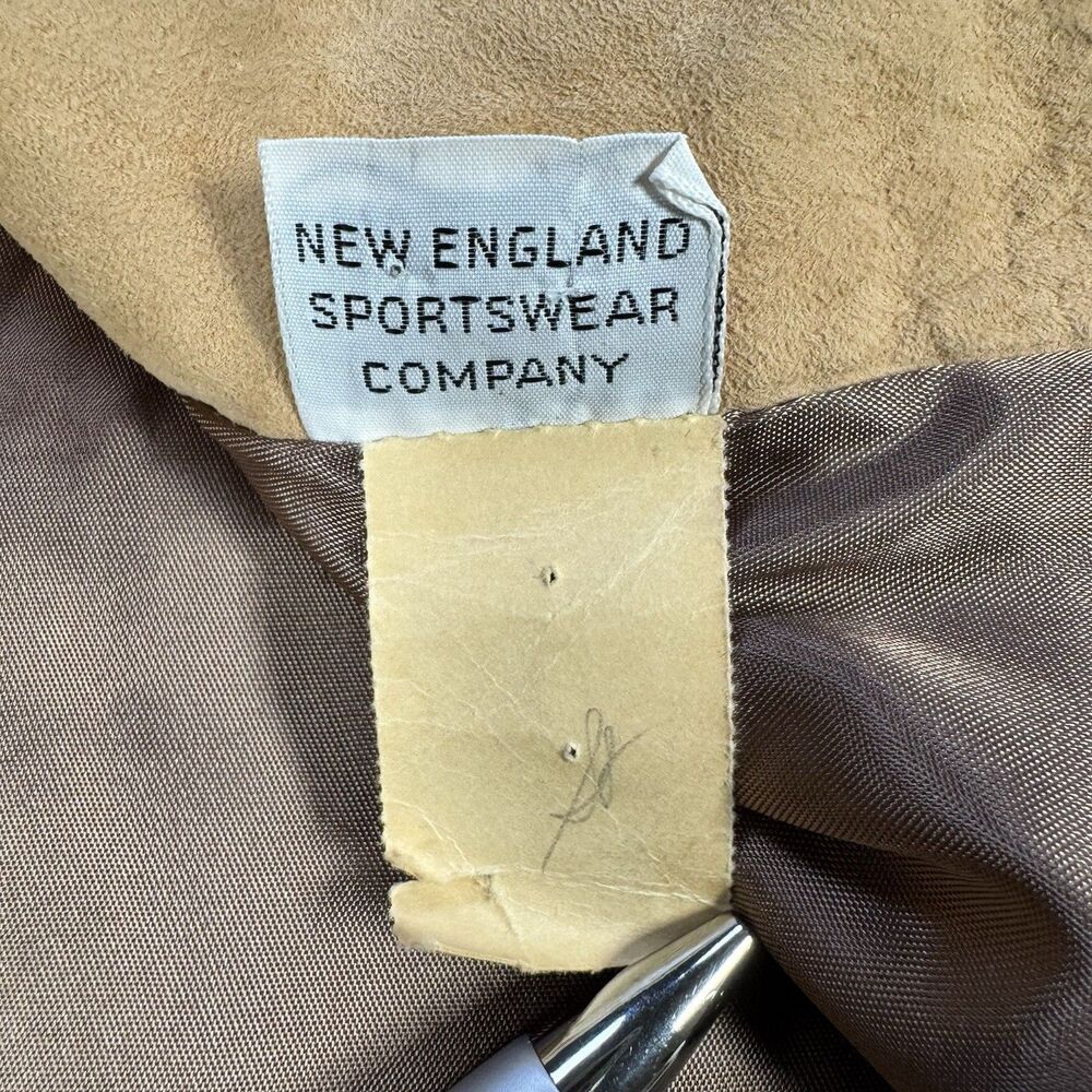 1970s Vintage New England Sportswear Co Suede Jacket Women’s 10 USA Tan - Picture 7 of 14